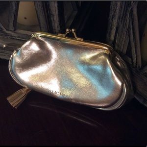 Isaac Mizrahi silver clutch